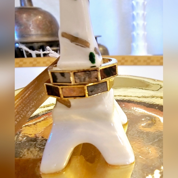 J.Crew Size 6 Olga Marbled Semiprecious Stone 2 Ring Set NEW WITH TAGS - Picture 2 of 5